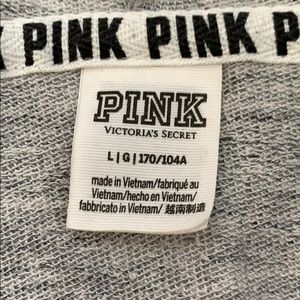 Black and Gray Women’s Pink Zipper Hoodie